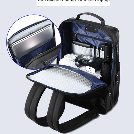Business Laptop Backpack Travel Rucksack with USB Charging Port, Water-Resistant Men Backpack
