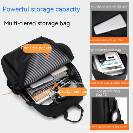 Backpack Men's Casual Large Capacity Computer Backpack Travel Middle Student School Bag Women