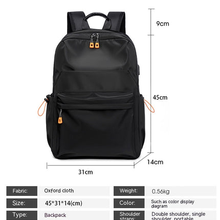 Backpack Men's Casual Large Capacity Computer Backpack Travel Middle Student School Bag Women