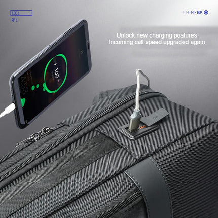 Business Laptop Backpack Travel Rucksack with USB Charging Port, Water-Resistant Men Backpack
