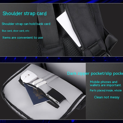 Laptop Backpack, High-Capacity Backpack for Men USB Charging Port Waterproof Backpack
