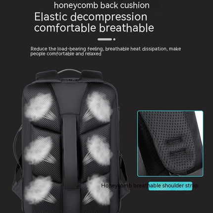 Business Backpack for Men Waterproof Backpack with USB Charging Port Travel Laptop Backpack