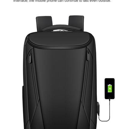 Large Capacity Backpack Men's Waterproof Backpack With USB Computer Casual School Bag