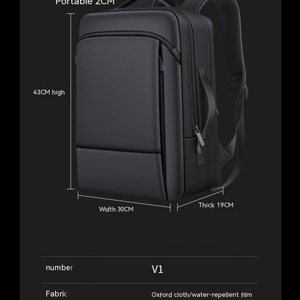 Travel Backpack for Men, Expandable Laptop Backpack with USB Charging Port Water Resistant Backpack