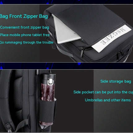 Travel Backpack for Men, Expandable Laptop Backpack with USB Charging Port Water Resistant Backpack