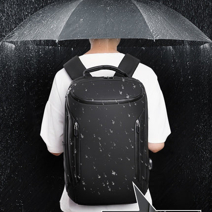 Rucksack Große Kapazität Schultasche Herren Reiserucksack Wasserdicht USB-Aufladung