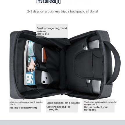 Backpack Computer Backpack Men's Student School Bag Waterproof Charging Backpack