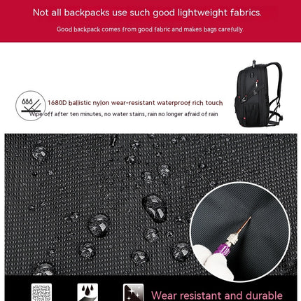 Rucksack Herren USB Multifunktionsrucksack Herren Wasserdicht Computertasche Notebooktasche