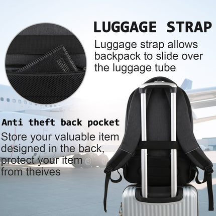 Laptop-Rucksack für Herren, leicht, Büchertasche, College-Rucksäcke, wasserdicht, lässiger Tagesrucksack