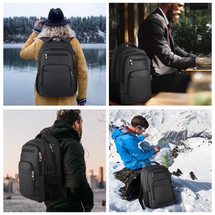 Laptop-Rucksack für Herren, leicht, Büchertasche, College-Rucksäcke, wasserdicht, lässiger Tagesrucksack