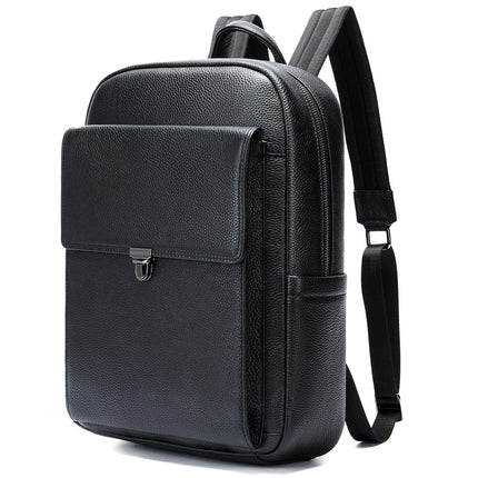 Sac à dos pour hommes en cuir véritable ordinateur portable grand ordinateur de voyage d'affaires sacs à bandoulière Vintage