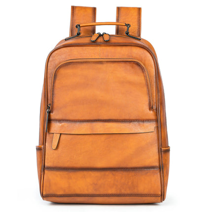 Genuine Leather Backpack for Men Laptop Backpack Large Business Travel Bag Shoulder Bags
