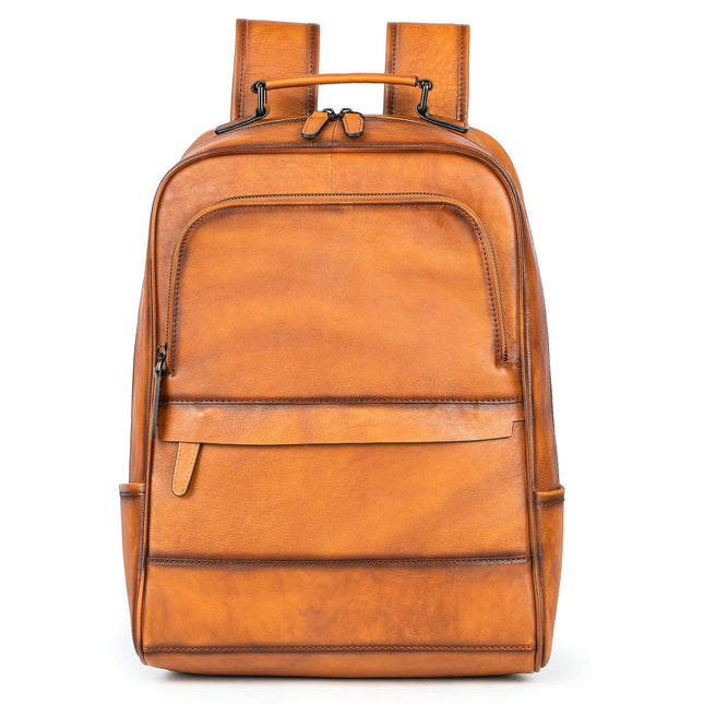 Genuine Leather Backpack for Men Laptop Backpack Large Business Travel Bag Shoulder Bags