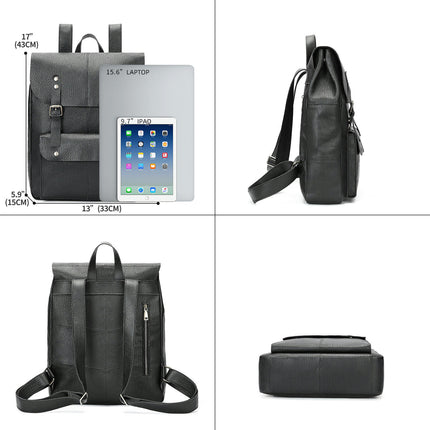 Echtes Leder Rucksack Herren Rucksack Computertasche Business Reisetasche Einfacher Rucksack