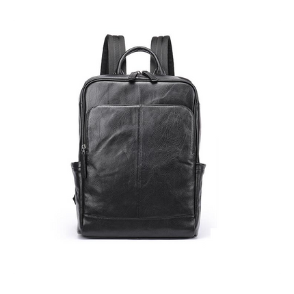 Vintage Genuine Leather Backpack for Men Laptop Travel Rucksack Work Bag Casual Daypack