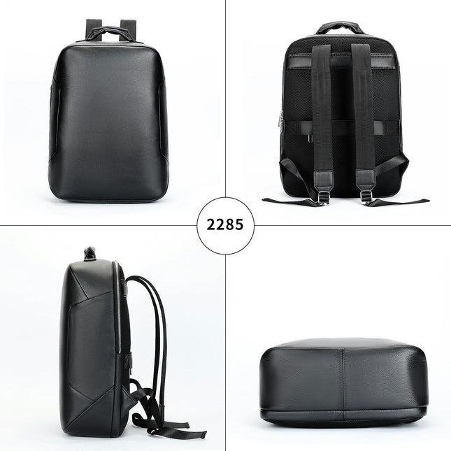 Backpack Men's Genuine Leather Backpack Business Casual Travel Bag Simple Computer Backpack