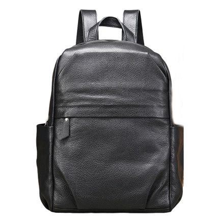 Sac à dos d'affaires sac à dos de grande capacité sac à dos pour ordinateur portable en cuir véritable