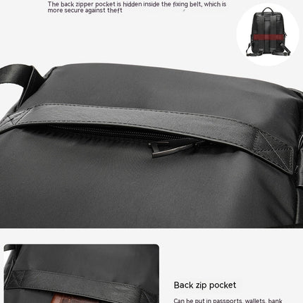 Sac à dos d'affaires sac à dos de grande capacité sac à dos pour ordinateur portable en cuir véritable