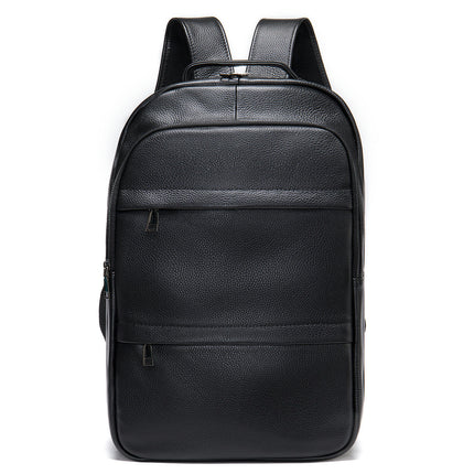 Genuine Leather Backpack for Men School Backpack Laptop Bookbag for Business Work College Travel