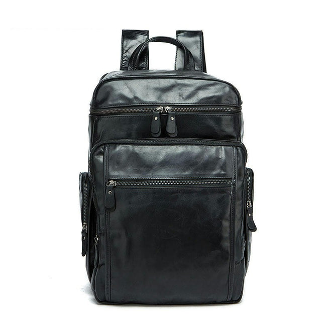 Cowhide Men's Backpack Genuine Leather Men's Backpack Large Capacity Travel Bag for Men