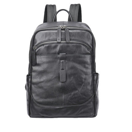 Business Backpack for Men Backpack Casual Travel Bag Laptop Backpack Genuine Leather Backpack