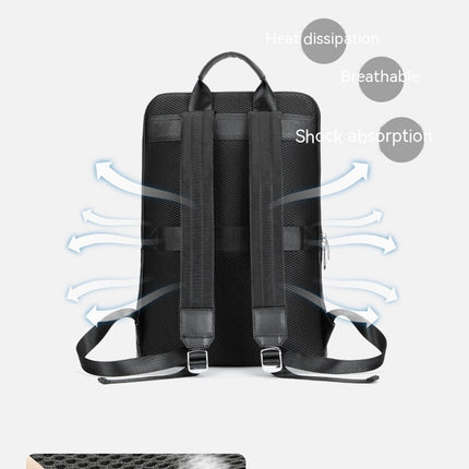 First Layer Cowhide Backpack Men's Genuine Leather Backpack Large Capacity Computer Backpack
