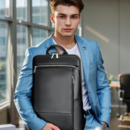 First Layer Cowhide Backpack Men's Genuine Leather Backpack Large Capacity Computer Backpack