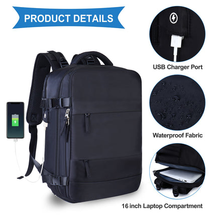 Durable Carry On Backpack, Travel Backpack for Women Large Waterproof Casual Daypack Bag