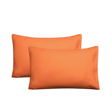 Plain Brushed Pillowcases Embroidered Pillowcases pillowcase, 2 Piece Set Queen Size Pillowcases For Home