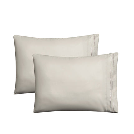 Plain Brushed Pillowcases Embroidered Pillowcases pillowcase, 2 Piece Set Queen Size Pillowcases For Home