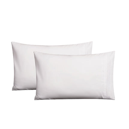 Plain Brushed Pillowcases Embroidered Pillowcases pillowcase, 2 Piece Set Queen Size Pillowcases For Home
