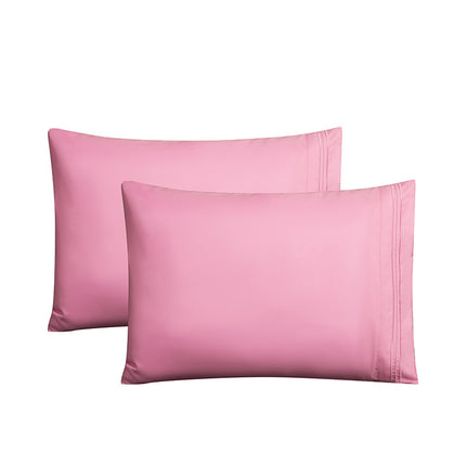 Plain Brushed Pillowcases Embroidered Pillowcases pillowcase, 2 Piece Set Queen Size Pillowcases For Home