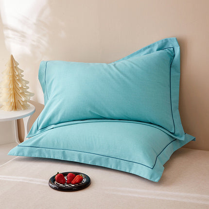 Ensemble de taies d'oreiller Queen/Standard (2 pièces), taie d'oreiller 100% coton, taie d'oreiller minimaliste, taie d'oreiller douce et soyeuse