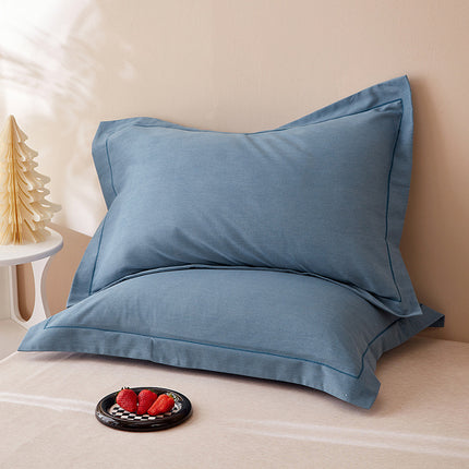 Ensemble de taies d'oreiller Queen/Standard (2 pièces), taie d'oreiller 100% coton, taie d'oreiller minimaliste, taie d'oreiller douce et soyeuse
