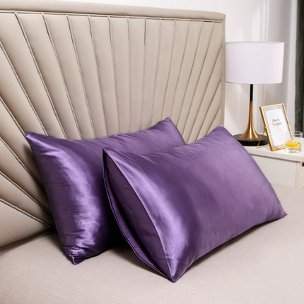 2-Piece Set Silk Pillowcase Set Ice Silk Satin Silk Satin Pillowcase for Hair and Skin Reversible Silk Pillowcase