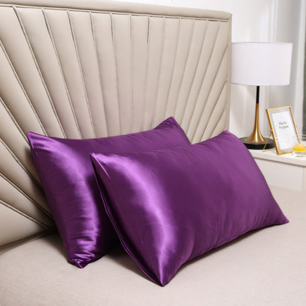 2-Piece Set Silk Pillowcase Set Ice Silk Satin Silk Satin Pillowcase for Hair and Skin Reversible Silk Pillowcase