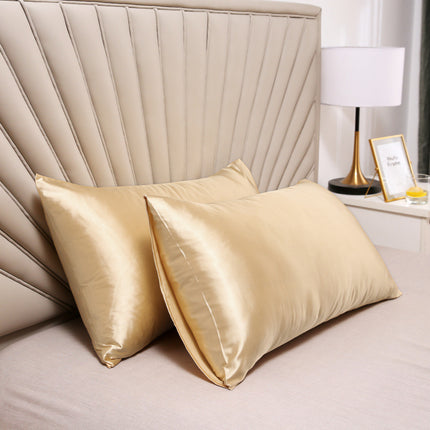 2-Piece Set Silk Pillowcase Set Ice Silk Satin Silk Satin Pillowcase for Hair and Skin Reversible Silk Pillowcase