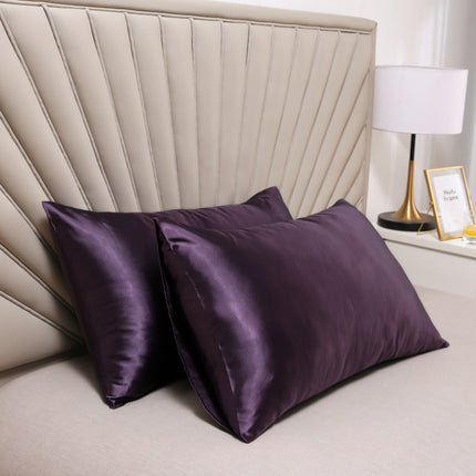 2-Piece Set Silk Pillowcase Set Ice Silk Satin Silk Satin Pillowcase for Hair and Skin Reversible Silk Pillowcase