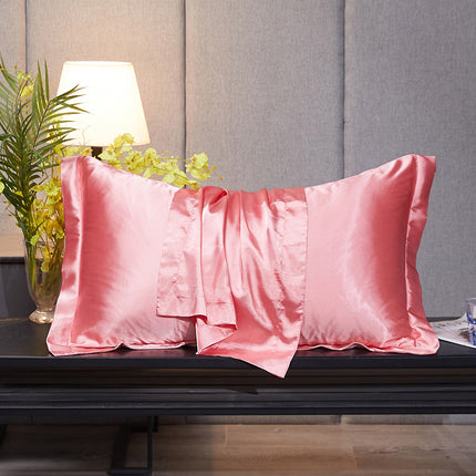 Reversible Solid Color Mulberry Silk Pillowcase Ice Washed Silk Pillowcase Silk Silk Satin Pillowcase for Hair and Skin