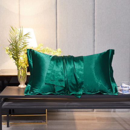 Reversible Solid Color Mulberry Silk Pillowcase Ice Washed Silk Pillowcase Silk Silk Satin Pillowcase for Hair and Skin