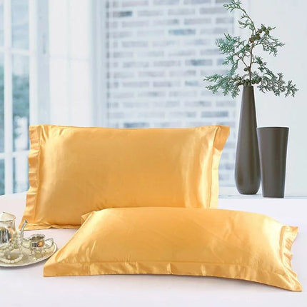 Reversible Solid Color Mulberry Silk Pillowcase Ice Washed Silk Pillowcase Silk Silk Satin Pillowcase for Hair and Skin