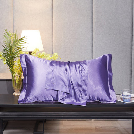 Reversible Solid Color Mulberry Silk Pillowcase Ice Washed Silk Pillowcase Silk Silk Satin Pillowcase for Hair and Skin