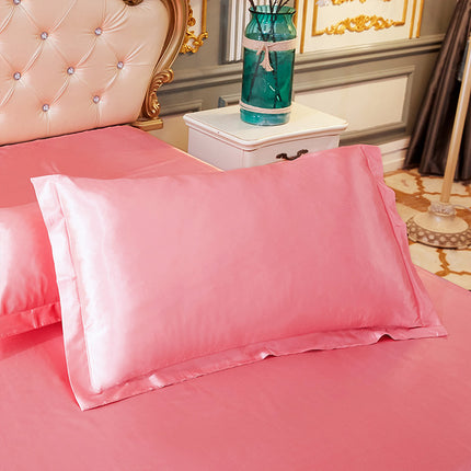 Silk Satin Pillowcase For Hair and Skin Grooming Satin Ice Silk Pillowcase, Cool, Soft and Smooth Reversible Natural Silk Pillowcase