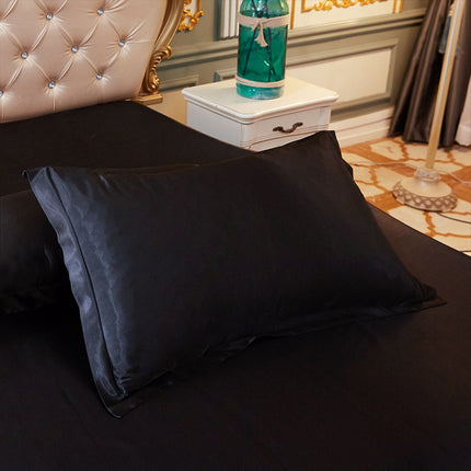 Silk Satin Pillowcase For Hair and Skin Grooming Satin Ice Silk Pillowcase, Cool, Soft and Smooth Reversible Natural Silk Pillowcase
