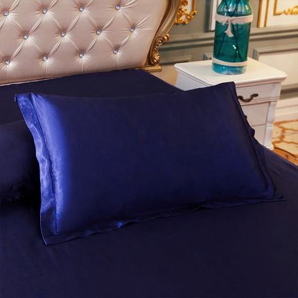 Silk Satin Pillowcase For Hair and Skin Grooming Satin Ice Silk Pillowcase, Cool, Soft and Smooth Reversible Natural Silk Pillowcase