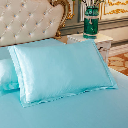 Silk Satin Pillowcase For Hair and Skin Grooming Satin Ice Silk Pillowcase, Cool, Soft and Smooth Reversible Natural Silk Pillowcase