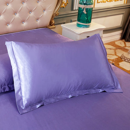 Silk Satin Pillowcase For Hair and Skin Grooming Satin Ice Silk Pillowcase, Cool, Soft and Smooth Reversible Natural Silk Pillowcase