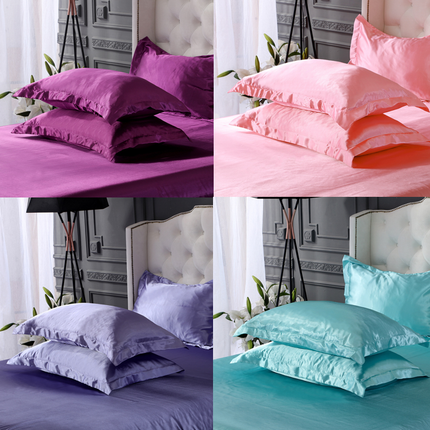 Silk Satin Pillowcase For Hair and Skin Grooming Satin Ice Silk Pillowcase, Cool, Soft and Smooth Reversible Natural Silk Pillowcase