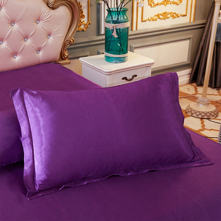 Silk Satin Pillowcase For Hair and Skin Grooming Satin Ice Silk Pillowcase, Cool, Soft and Smooth Reversible Natural Silk Pillowcase