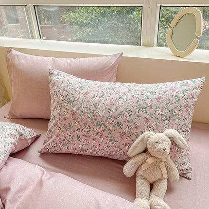 Floral Cotton Pillowcases 2pack Fairy 100% Cotton Pillowcases Dormitory Queen Couple Pillowcases Flower